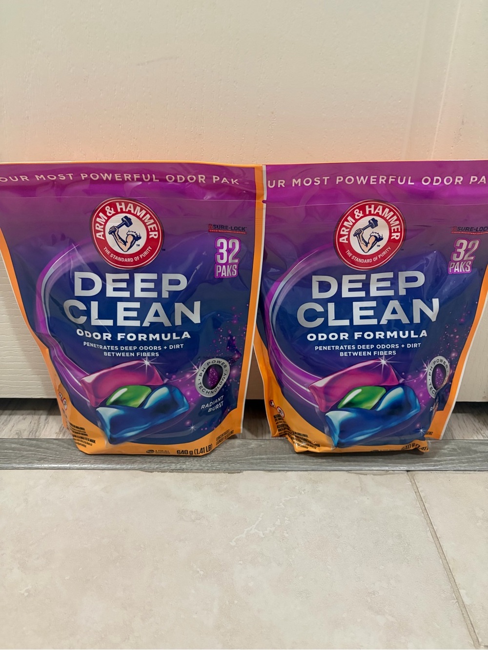 Deep Clean Odor Formula Laundry Pacs – Purple 2 packets